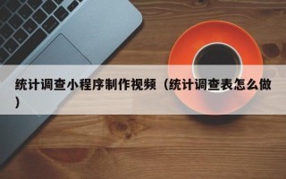 庆阳统计调查小程序制作视频（统计调查表怎么做）